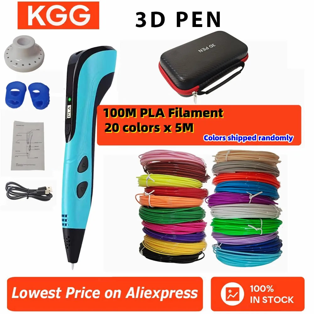 2025 Children 3D Printing Pen with LED Screen