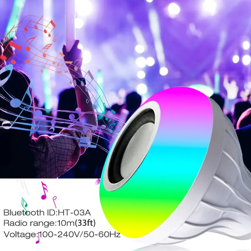 LED Bluetooth Lamp Smart Bulb E27 Bluetooth Speaker