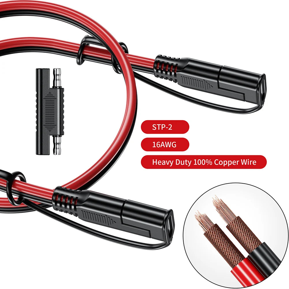 Battery Charging Cable SAE To SAE 12V-36V Quick