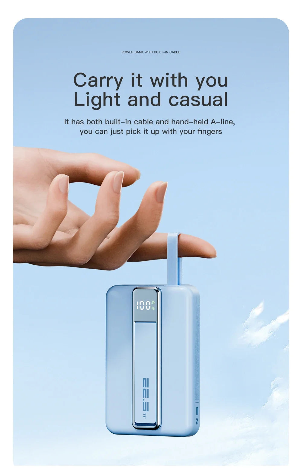 Magnetic Wireless Power Bank 10000mAh Portable PD 20W