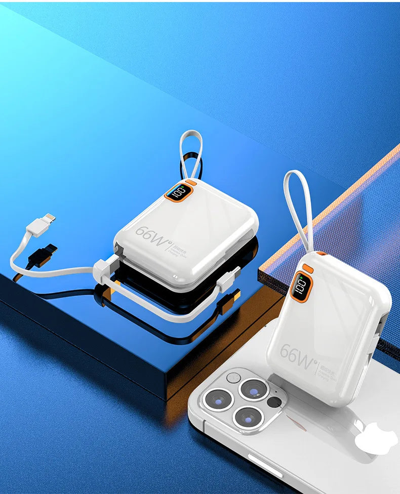 66W fast charging power bank 10000 mAh large