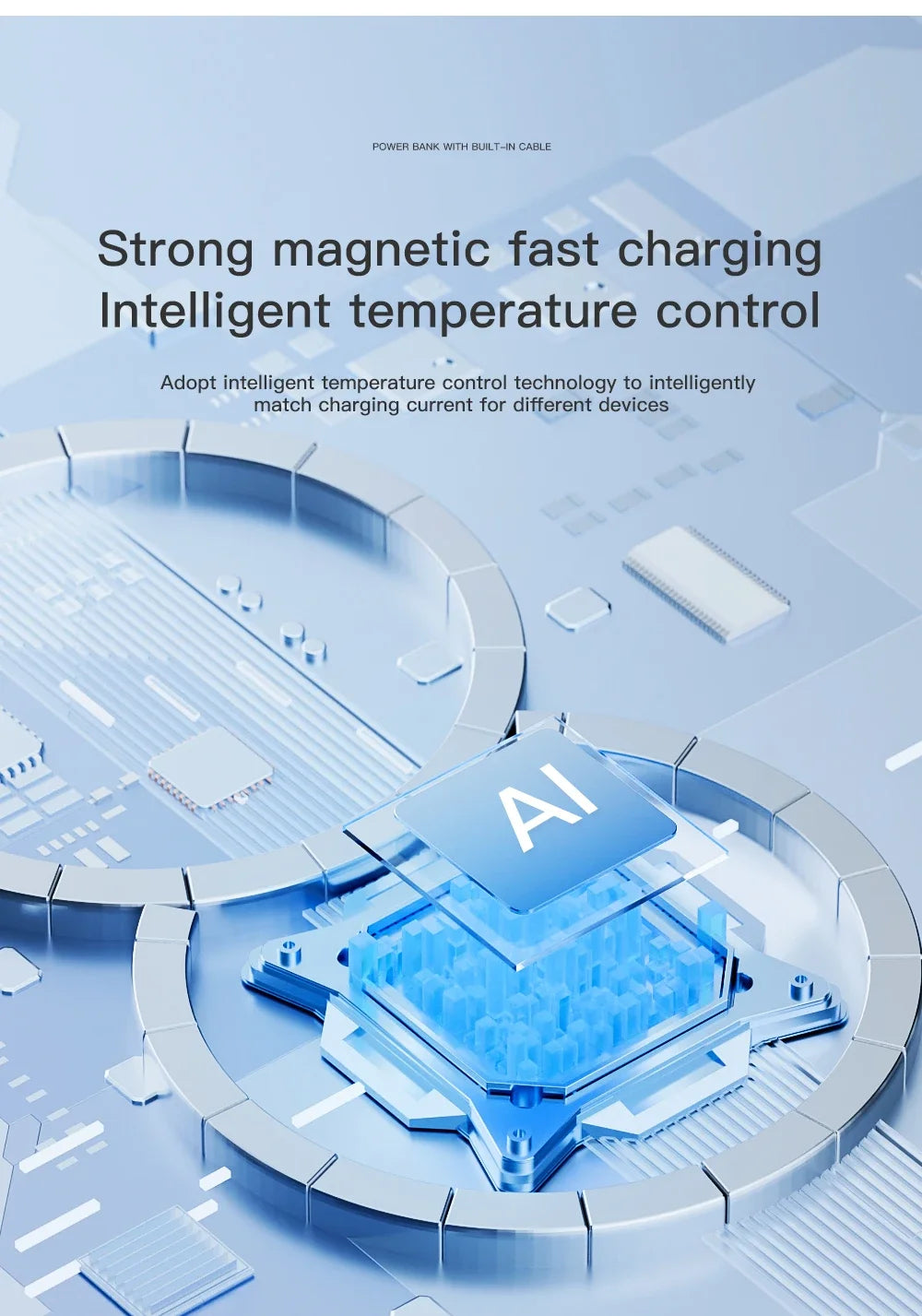 Magnetic Wireless Power Bank 10000mAh Portable PD 20W