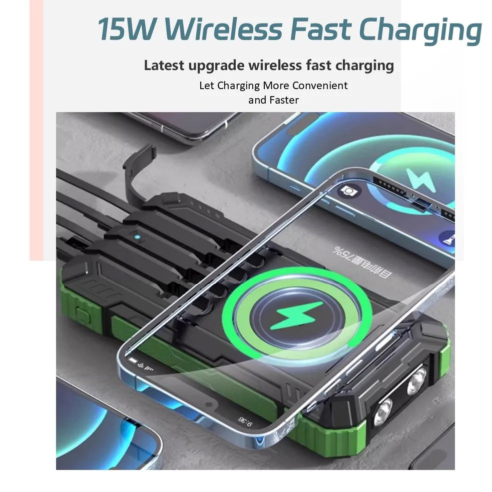 Long-lasting Solar Power Bank, Portable Solar External Battery