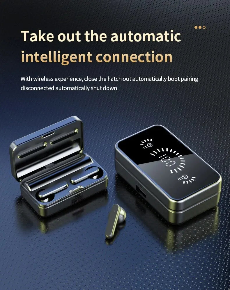 S20 Bluetooth Earphone Headphones Mirror Wireless Stereo Headset