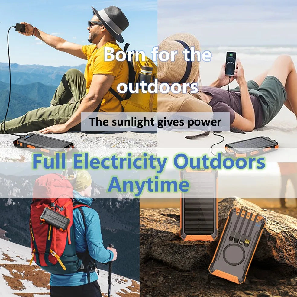 Long-lasting Solar Power Bank, Portable Solar External Battery