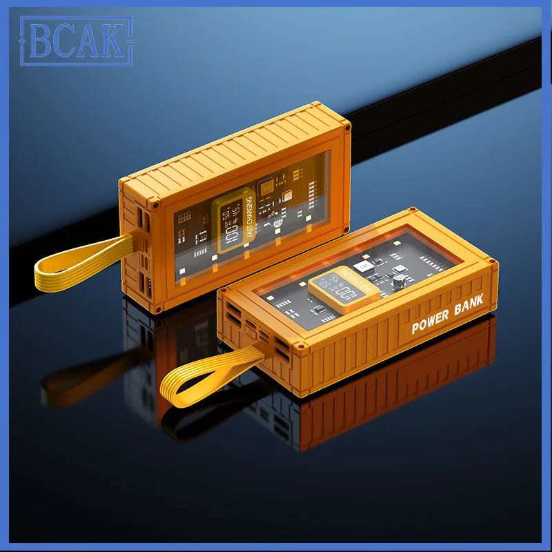 30000mAh 50000mAh 120W Fast Charging Transparent Power Bank