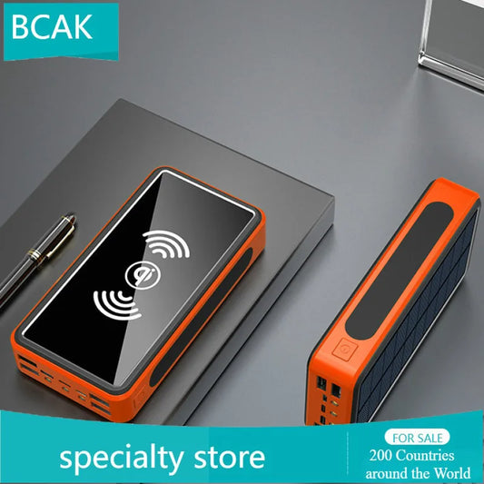 30000 MAh 100000mah 50000mah Creative BCAK Wireless Universal Power Bank Solar Universal Power Bank Large Capacity Universal P