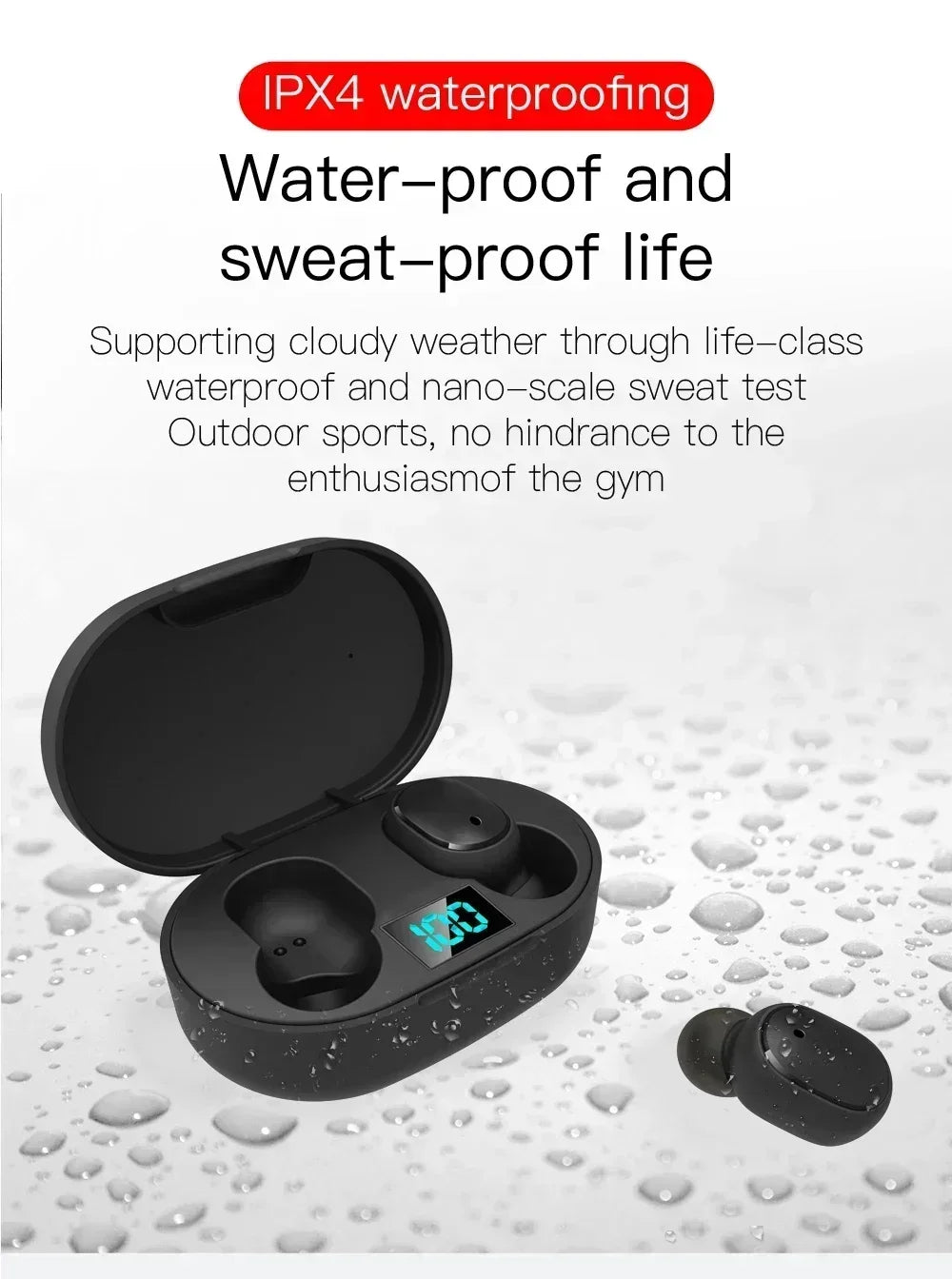 E6S Wireless Bluetooth Earphones TWS Bluetooth Headset Wireless